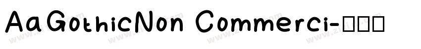 AaGothicNon Commerci字体转换